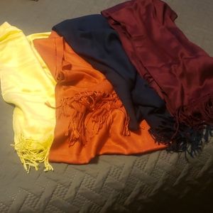 Set of 4 pashmina scarfs $20 for all four!